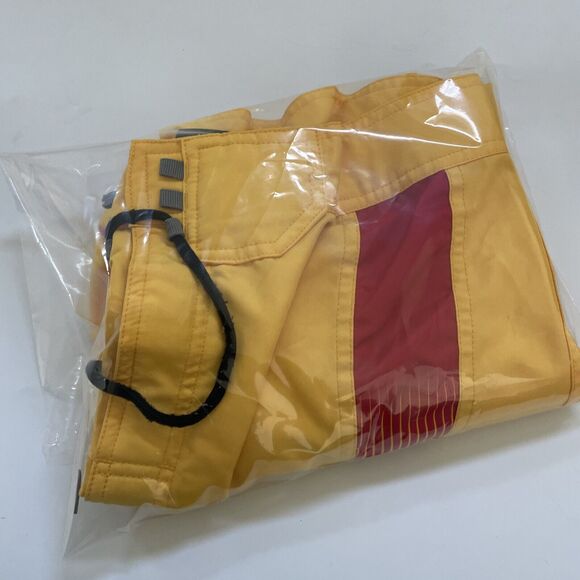 Fox Racing Swim Trunks Mens 34 Yellow Board Shorts Hybrid‎ Cargo Retro Skater - Picture 11 of 11